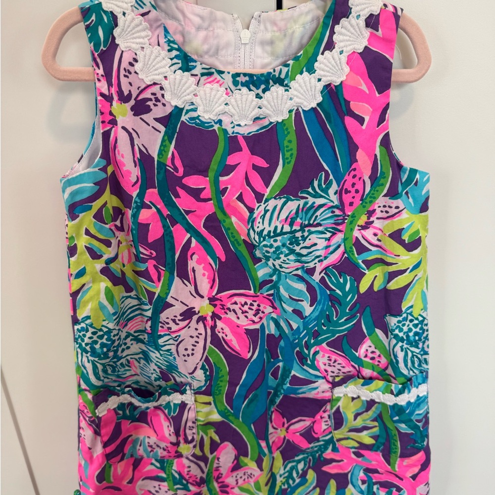 Lilly Pulitzer Shift Dress Size 4 - Vibrant Floral Sleeveless Dress